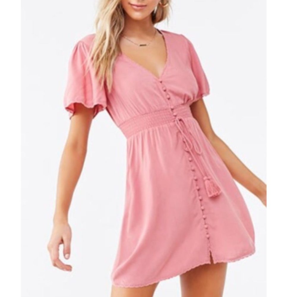 Dusty rose pink dress from Forever 21